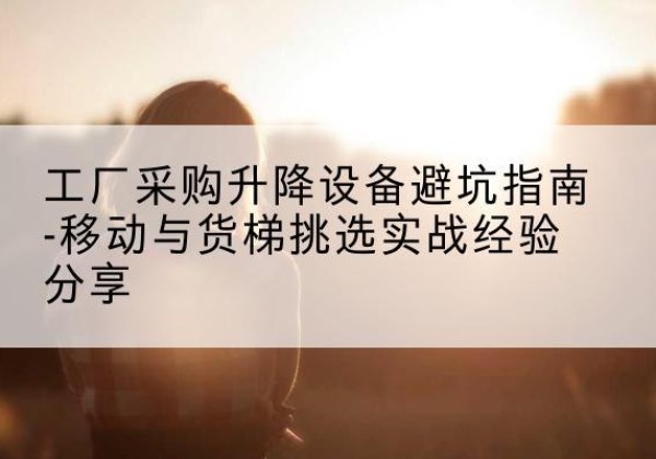 洪湖移动式升降机怎么选-工厂采购升降设备避坑指南-移动与货梯挑选实战经验分享